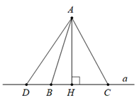 Hình minh họa 1. Quan hệ giữa đường vuông góc và đường xiên, đường xiên và