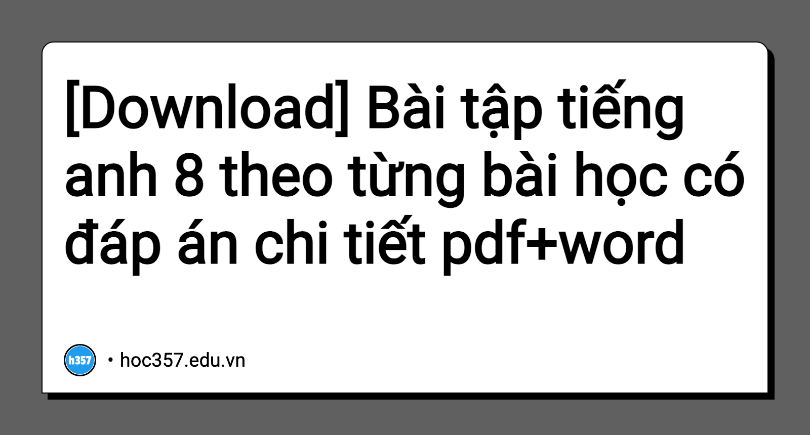 Tiếng Anh lớp 8: Tự tin và nâng cao khả năng giao tiếp bằng tiếng Anh với thị trường việc làm cực kỳ sôi động ngày nay. Thông qua bộ sách dạy Tiếng Anh lớp 8, hệ thống hoàn chỉnh về ngữ pháp, từ vựng và kĩ năng luyện nghe sẽ giúp các bạn hiểu và sử dụng tiếng Anh một cách tự tin, hiệu quả.