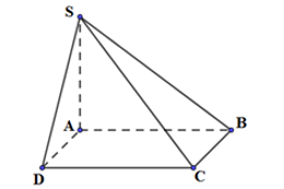 Hình đáp án 1. Cho hình chóp A.ABCD có đáy là hình vuông cạnh a, đường cao $\large SA