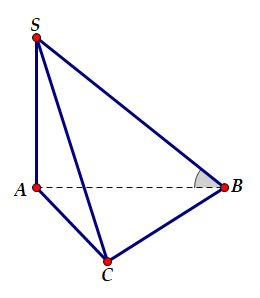 Hình đáp án 1. Cho hình chóp $\large S.ABC$ có đáy là tam giác đều cạnh $\large a$. C