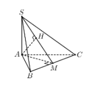 Hình đáp án 1. Cho hình chóp $\large S.ABC$ có đáy là tam giác vuông cân tại $\large 