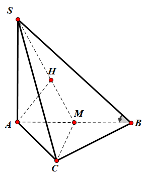 Hình đáp án 1. Cho hình chóp $\Large S.ABC$ có đáy $\Large ABC$ là tam giác đều cạnh 