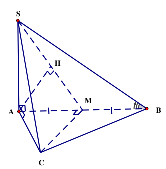 Hình đáp án 1. Cho hình chóp $\Large S.ABC$ có đáy $\Large ABC$ là tam giác đều cạnh 