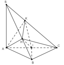 Hình đáp án 1. Cho hình chóp $\Large S.ABC$ có đáy $\Large ABC$ là tam giác vuông cân