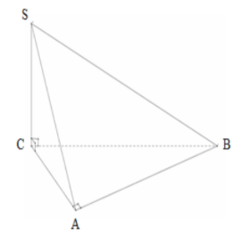 Hình đáp án 1. Cho hình chóp $\Large S.ABC$ có đáy $\Large ABC$ là tam giác vuông cân