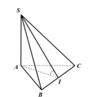 Hình đáp án 1. Cho hình chóp $\Large S.ABC$ có $\Large SA$ vuông góc với mặt phẳng $\