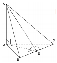 Hình đáp án 1. Cho hình chóp $\Large S.ABC$ có $\Large SA$ vuông góc với mặt phẳng $\