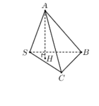 Hình đáp án 1. Cho hình chóp $\large S.ABC$ có $\large SA=a,SB=a\sqrt{2},SC=a\sqrt{3}