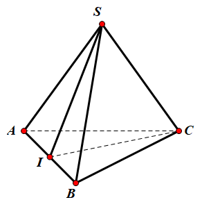 Hình đáp án 1. Cho hình chóp $\Large S.ABC$ có $\Large SA=SB$ và $\Large CA=CB$. Góc 