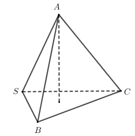 Hình đáp án 1. Cho hình chóp $\large S.ABC$ có tam giác $\large SBC$ là tam giác vuôn