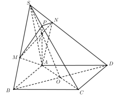 Hình đáp án 1. Cho hình chóp $\large S.ABCD$ có đáy là hình bình hành và có thể tích 