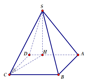 Hình đáp án 1. Cho hình chóp $\large S.ABCD$ có đáy là hình chữ nhật, mặt bên $\large