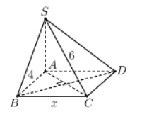 Hình đáp án 1. Cho hình chóp $\large S.ABCD$ có đáy là hình chữ nhật với $\large AB=4