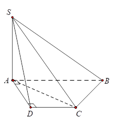 Hình đáp án 1. Cho hình chóp $\Large S.ABCD$ có đáy là hình thang vuông tại $\Large A