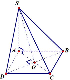 Hình đáp án 1. Cho hình chóp $\large S.ABCD$ có đáy là hình vuông tâm $\large O$, cạn