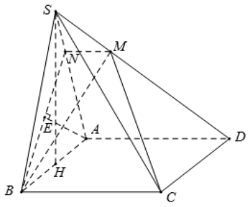 Hình đáp án 1. Cho hình chóp $\large S.ABCD$ có đáy $\large ABCD$ là hình chữ nhật vớ