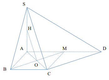 Hình đáp án 1. Cho hình chóp $\Large S.ABCD$ có đáy $\Large ABCD$ là hình thang vuông