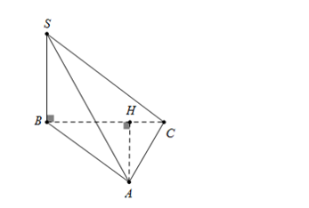 Hình đáp án 1. Cho hình chóp S. ABC có đáy ABC là tam giác cạnh $\large BC=a,\, AC=2a