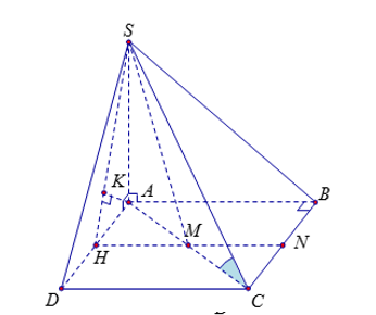 Hình đáp án 1. Cho hình chóp S. ABC có đáy ABC là tam giác vuông tại B, $\large AB= 3