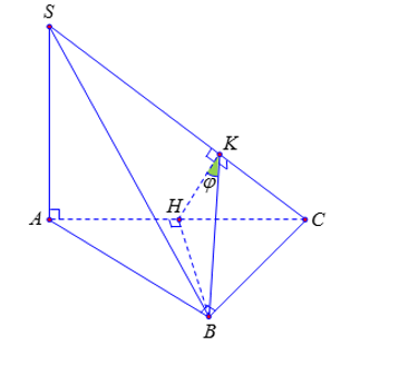 Hình đáp án 1. Cho hình chóp S. ABC có đáy là tam giac vuông cận tại B, cạnh bên SA v