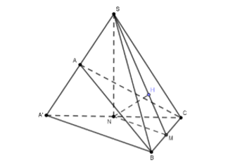 Hình đáp án 1. Cho hình chóp S. ABC có góc $\large \widehat{ASB}= \widehat{CSB}= 60^\