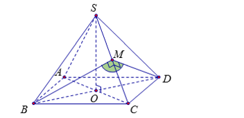 Hình đáp án 1. Cho hình chóp S. ABCD có đáy ABCD là hình thoi tâm O, đương thẳng SO v