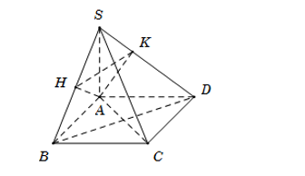 Hình đáp án 1. Cho hình chóp S. ABCD có đáy ABCD là hình vuông cạnh a. Cạnh bên $\lar