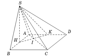 Hình đáp án 1. Cho hình chóp S. ABCD có đáy ABCD là hình vuông cạnh a. Tam giác SAB đ