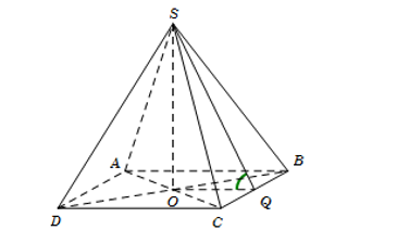 Hình đáp án 1. Cho hình chóp S. ABCD có đáy ABCD là hình vuông tâm O, cạnh a. Đường t