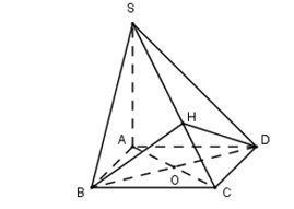 Hình đáp án 1. Cho hình chóp S. ABCD có đáy là hình vuông ABCD cạnh a, SA vuông góc v