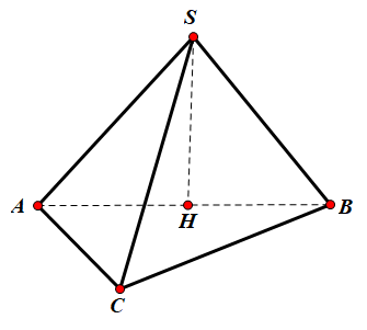 Hình đáp án 1. Cho hình chóp S.ABC có đáy ABC là tam giác vuông tại A, $\Large \wideh