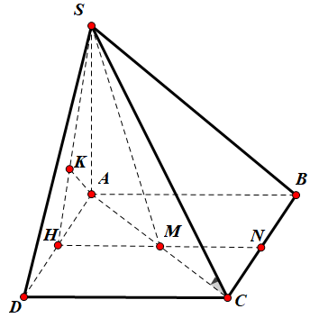 Hình đáp án 1. Cho hình chóp S.ABC có đáy ABC là tam giác vuông tại B, $\Large AB=3a,