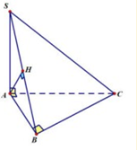 Hình đáp án 1. Cho hình chóp S.ABC có đáy ABC là tam giác vuông tại B, SA vuông góc v