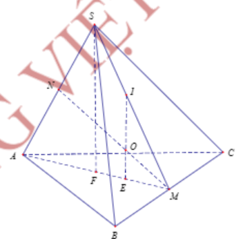 Hình đáp án 1. Cho hình chóp S.ABC có $\large SA = \dfrac{a\sqrt{3}}{2}$ , các cạnh c