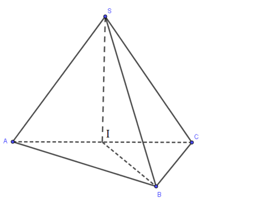 Hình đáp án 1. Cho hình chóp S.ABC có $\large SA = SB =SC$, góc $\large \widehat{ASB}