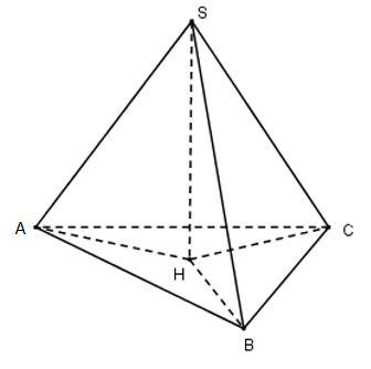 Hình đáp án 1. Cho hình chóp S.ABC có SA, SB, SC tạo với mặt đáy các góc bằng nhau và