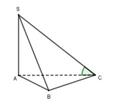 Hình đáp án 1. Cho hình chóp S.ABC có SA vuông góc với đáy ABC. Tam giác ABC vuông câ