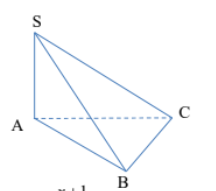 Hình đáp án 1. Cho hình chóp S.ABC có SA vuông góc với mặt phẳng (ABC), $\large SA= 2