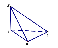 Hình minh họa Cho hình chóp S.ABC có SA vuông góc với mặt phẳng $\large (ABC),\,\, S