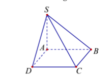 Hình đáp án 1. Cho hình chóp S.ABCD có đáy ABCD là hình chữ nhật, AB = 2; AD = 4; SA 