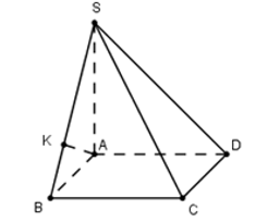 Hình đáp án 1. Cho hình chóp S.ABCD có đáy ABCD là hình chữ nhật có $\large AB= a\sqr