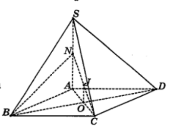 Hình đáp án 1. Cho hình chóp S.ABCD có đáy ABCD là hình chữ nhật với AB = 2a, AD = a 