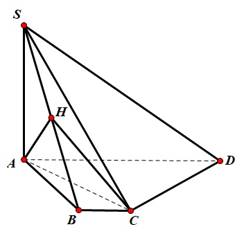 Hình đáp án 1. Cho hình chóp S.ABCD có đáy ABCD là hình thang vuông tại A và B. $\lar