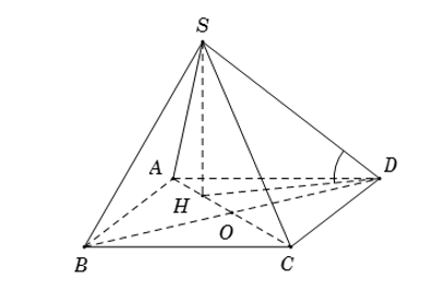 Hình đáp án 1. Cho hình chóp S.ABCD có đáy ABCD là hình vuông tâm O, cạnh bằng 4a. Cạ