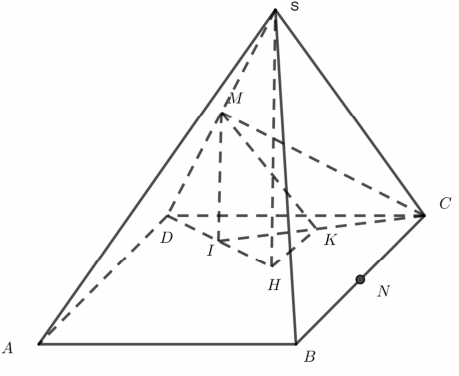 Hình đáp án 1. Cho hình chóp S.ABCD có đáy là hình thoi cạnh a, $\Large \angle B A D 