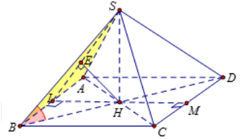 Hình đáp án 1. Cho hình chóp tứ giác đều $\large S.ABCD$ có cạnh đáy bằng $\large a$,