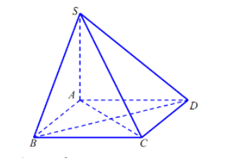 Hình đáp án 1. Cho hình chóp tứ giác $\large S.ABCD$ có đáy là hình vuông cạnh $\larg