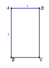 Hình đáp án 1. Cho hình chữ nhật ABCD có AB = 2, AD = 2. Quay quanh hình chữ nhật ABC