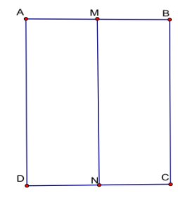 Hình đáp án 1. Cho hình chữ nhật ABCD có AB = 2a, AD = a. Gọi M, N lần lượt là trung 