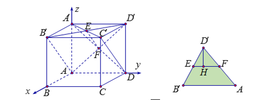 Hình đáp án 1. Cho hình hộp chữ nhật ABCD.A’B’C’D’ có các cạnh $\large AB= 2,\, AD=3,